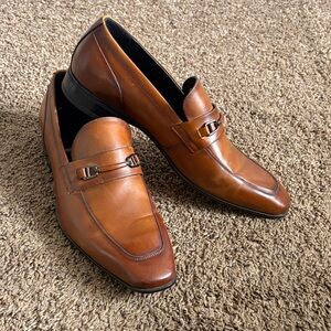 Aldo Tan Leather Slip-On Loafers